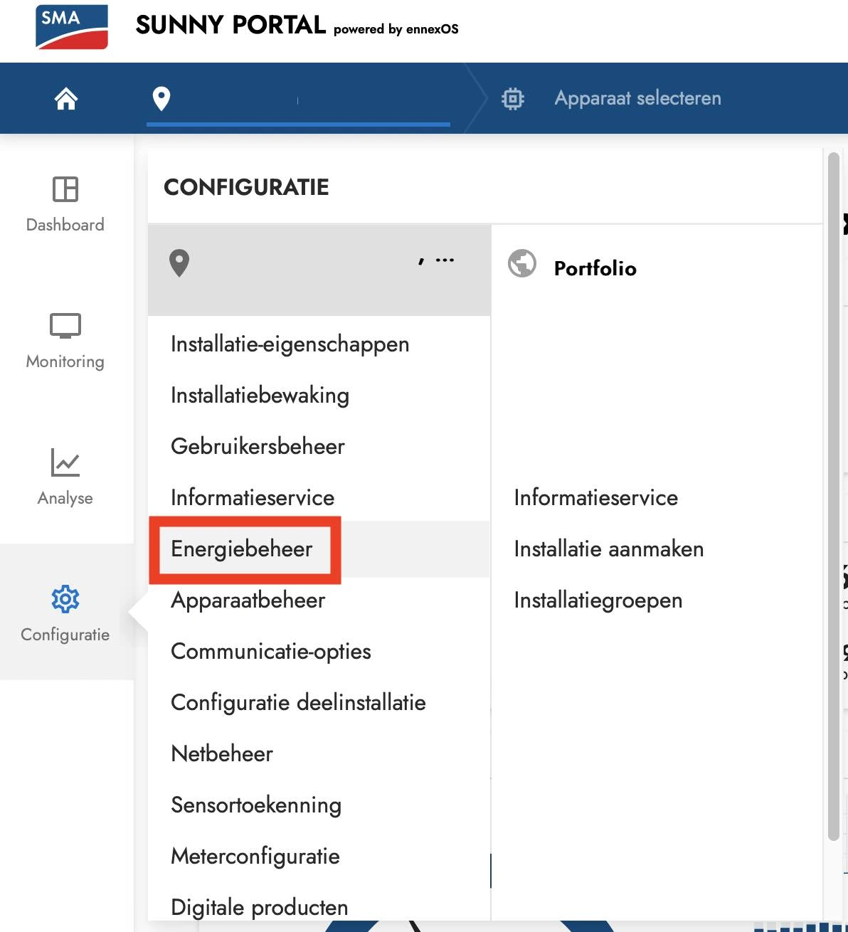 Energiebeheer in ennexOS