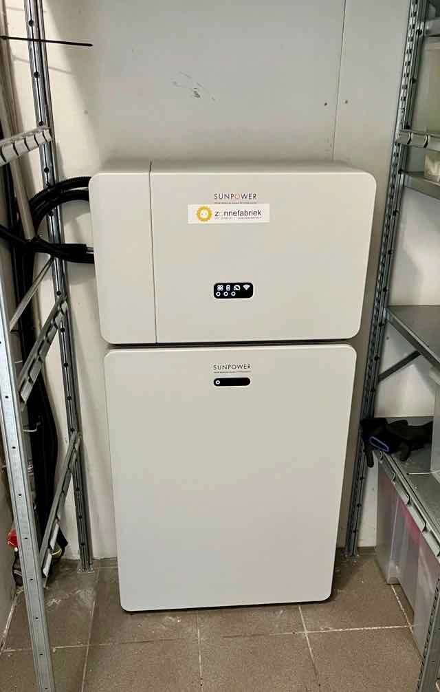 SunPower Reserve battery system installed by Zonnefabriek