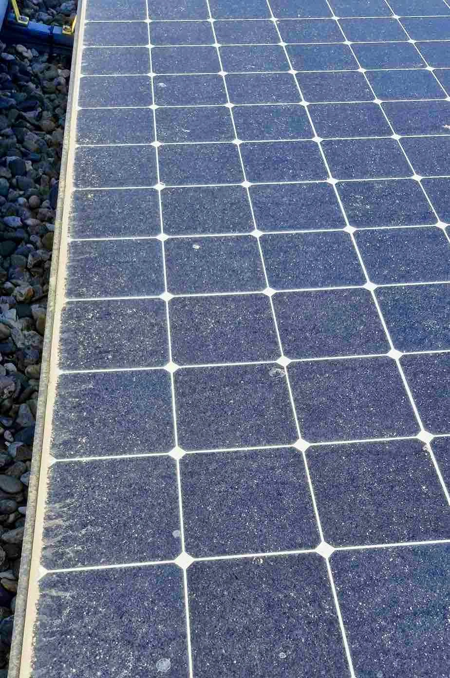 Dusty solar panels