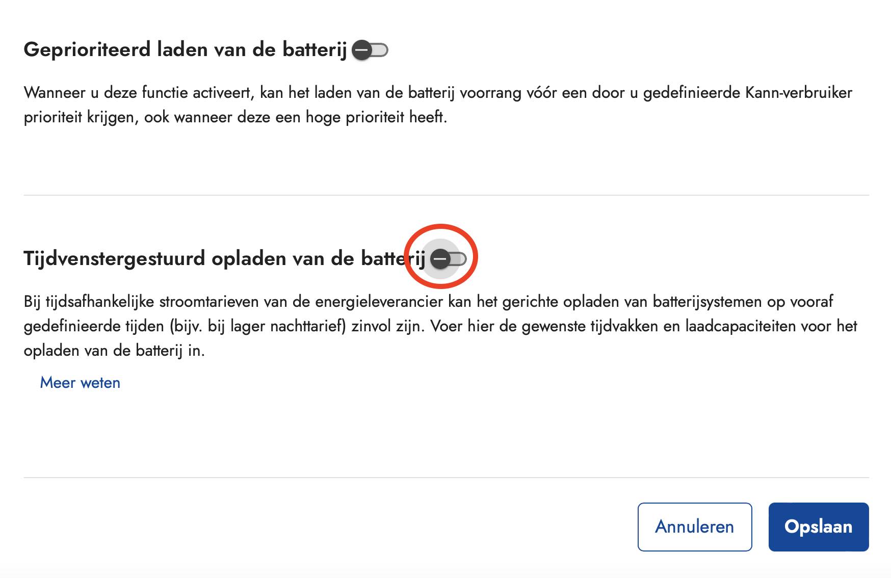 Tijdvenstergestuurd laden