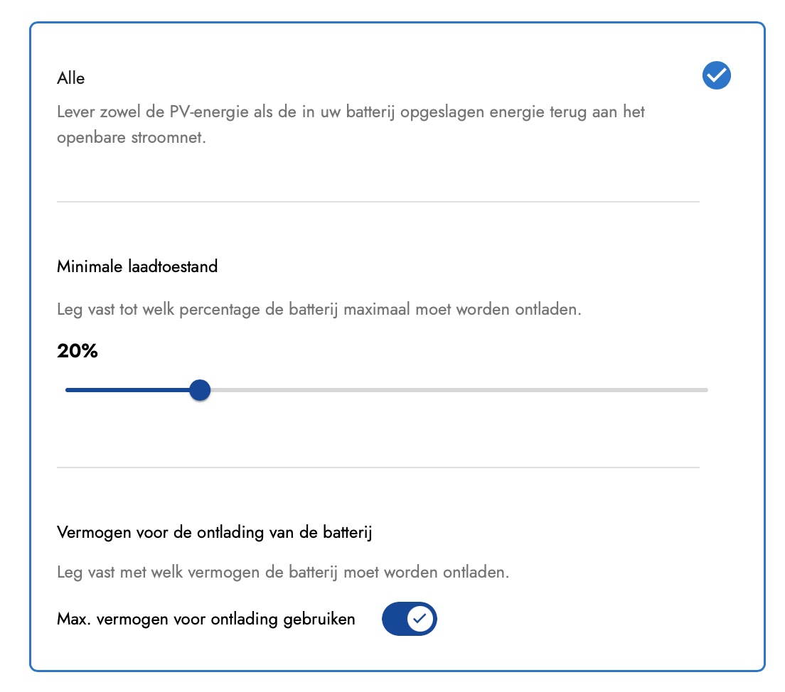 operating mode feed-in