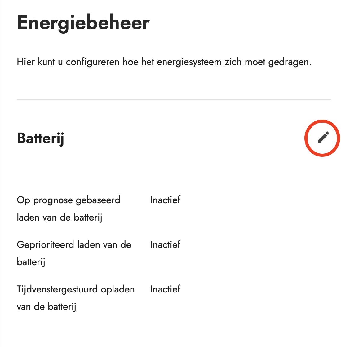 adjust battery settings