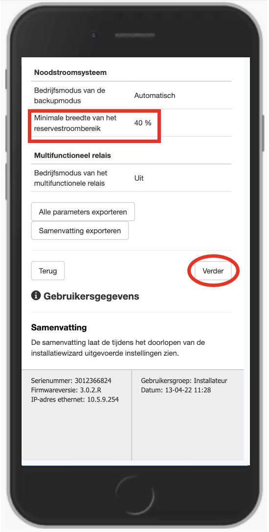 Samenvatting en afsluiten wizard