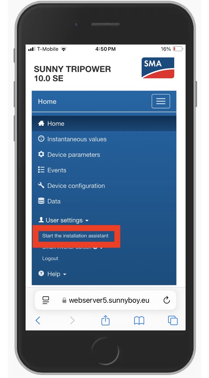 start the installation wizard or assistant